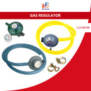 Eurogas / Apro / Milux / KSHome / Chelstar - Penyambung Kepala Gas Sirim Safety Low Pressure Gas Regulator Complete Double Safety Rubber Hose M-198F