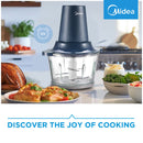 Midea Pengisar Chopper Elektrik 1.8L Glass Jar Chopper MBC-JC11