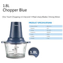 Midea Pengisar Chopper Elektrik 1.8L Glass Jar Chopper MBC-JC11
