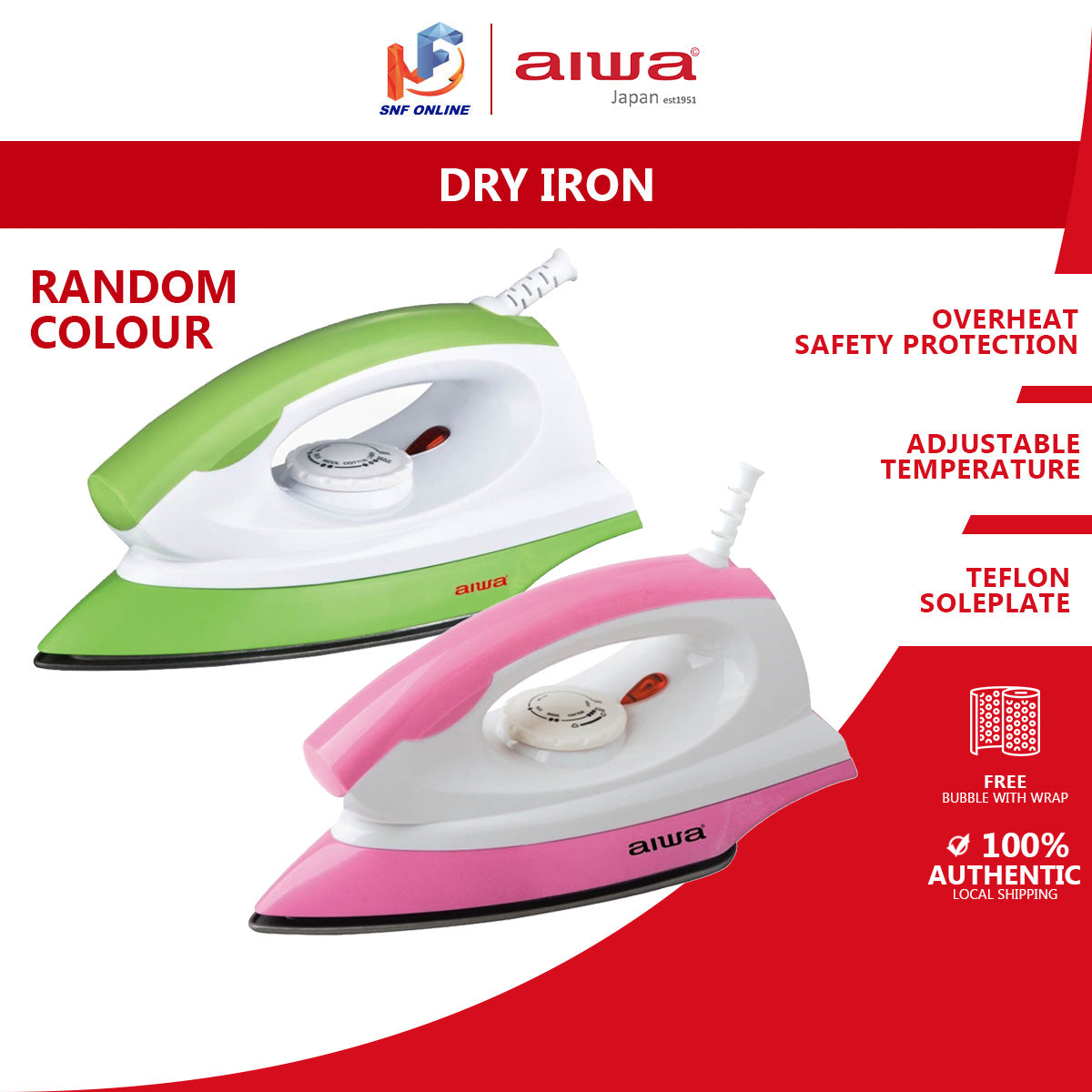 Aiwa Dry Iron AW123DI