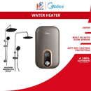 Midea Pemanas Air Water Heater 3.8kW with DC Silent Pump + Rain Shower MWH-38EU3-RS-GR