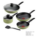Tefal Set Kuali 7 PCS - Quickchef Cookware Set Moringa Green B957S795 B957S7