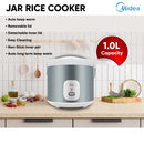 Midea Periuk Nasi Jar Rice Cooker (1.0L) MRM10010BDG