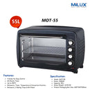 Milux Ketuhar Elektrik Electric Oven 55L MOT-55
