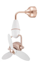 REZO Kipas Siling - Elise Ceiling Fan 16'' 3 Blade DC Motor ELISE ELISE 16/3B (Rose Gold / Dark Wood)