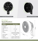 Alpha Motto Kipas Dinding Wall Fan 12" WF60/12 (White / Black)