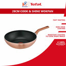 Tefal Periuk Kuali Cookware Cook & Shine Wokpan 28cm (G80819)