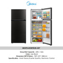 Midea Peti Sejuk 2 Pintu 600L 2 Doors Fridge MDRT645MTB28-MY