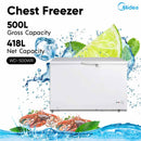 Midea peti sejuk beku 418L Chest Freezer WD-500WR