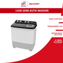 Sharp Mesin Basuh Manual - Semi Auto Washing Machine Washer ( 11kg ) ESTP1116