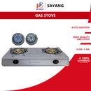 SAYANG Dapur Gas S/S 8 Jets Double Burners Gas Stove ELH0746