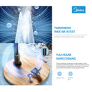 Midea Kipas Menara Misting Tower Fan 55W DC Motor MFZ420D0BPK