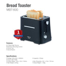 Milux Mesin Roti Bakar Bread Toaster MBT-600