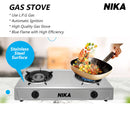 NIKA Dapur Gas Double Burner Gas Stove 7102 - ELH0496