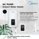 Midea Pemanas Air Shower Heater With Dc Pump MWH-45EPGPMY(W)-WS
