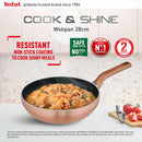 Tefal Periuk Kuali Cookware Cook & Shine Wokpan 28cm (G80819)