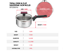 Tefal Set 6-Keping Cook & Clip 6-Piece Set G723S6 G723S674