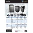 Khind Mesin Basuh 10kg Fully Auto Washing Machine Washer mesin basuh WM100A