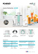 Khind Pengisar Buah Juice Extractor Juicer JE300