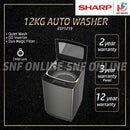 Sharp DD Inverter Fully Auto Washing Machine (12 kg) ESY1219