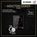 Khind Infrared Induction cooker compatible all type pot IRC2000