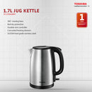 Toshiba 1.7L Jug Kettle SUS304 Grade Stainless steeL KT-17SH1NMY KT17SH1NMY