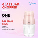 Midea 0.6L Glass Jar Chopper MBC-06PK