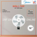 Midea Kipas Dinding 16’’ Wall Fan 5 Blade with Remote Control MF-16FW15KRA