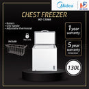 Midea 130L Chest Freezer WD-130WA
