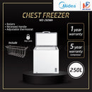 Midea Peti Sejuk Beku 250L Chest Freezer WD-260WA