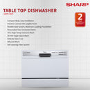 Midea Tabletop Dishwasher 6 Set Plate Setting WQP6-3607