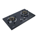 Milux MiLUX Dapur Gas Tanam Panel Sentuhan Digital Built In Hob Gas Cooker with Digital Touch Timer 4.8KW MGH-F255T