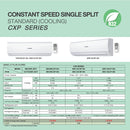 Mitsubishi 1.5HP Aircond R32 (FULL SET) SRK12CXP-W4 SRC12CXP-W4