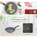 Tefal Periuk 24cm Cookware Natura Deep Frypan pan Non-Stick B22664 B2266495