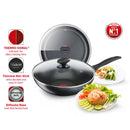 Tefal 28cm Cookware Cook & Clean Wokpan With Lid B22572 B2257295