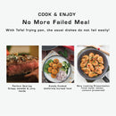 Tefal 28cm Cookware Cook & Clean Wokpan With Lid B22572 B2257295