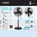 Khind 18 Industrial Wall Fan Aluminum WF1803B