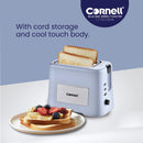 Cornell Toaster 2 Slices Pop Up Cool Touch Toaster Blue Bae Series CT-EDC2000X