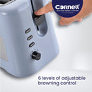 Cornell Toaster 2 Slices Pop Up Cool Touch Toaster Blue Bae Series CT-EDC2000X