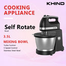 Khind 3.5L Stand Mixer Stainless Steel Bowl SM335S