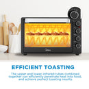 Midea 55L Electric Oven Toaster MEO-55RCL-BK