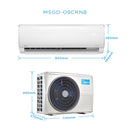 Midea Penyaman Udara 1.0HP Xtreme Dura Non-Inverter Wall Mounted Split MSGD-09CRN8 (FULL SET)