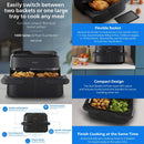 Philips Penggoreng Tanpa Minyak Digital Air Fryer with Dual Basket 1000 Series (7.1L) NA150/09