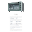 Butterfly Electric Oven (100L) Dual Temperature Control BEO1002 BEO-1002