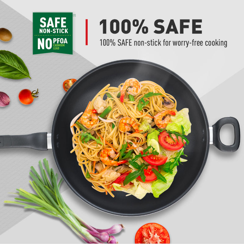 Tefal 32cm Cook Easy Wokpan Pan Non-Stick B50389 B5038995
