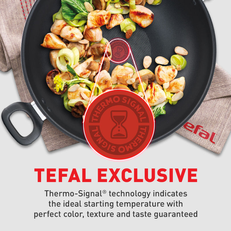 Tefal 32cm Cook Easy Wokpan Pan Non-Stick B50389 B5038995