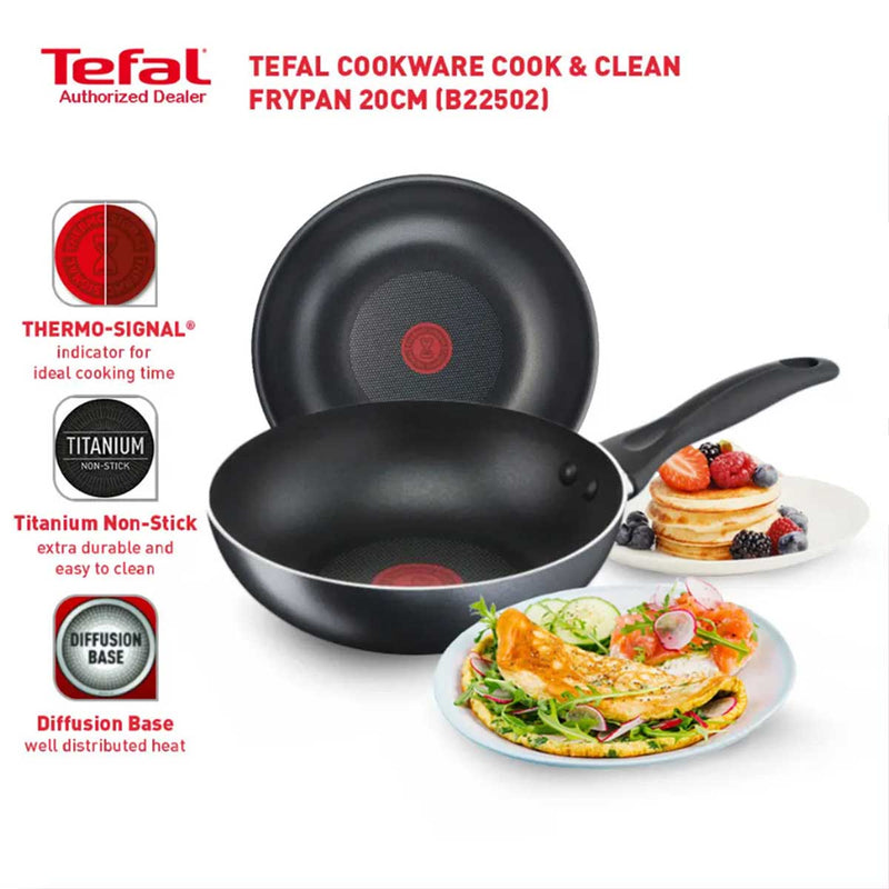 Tefal 32cm Cook Easy Wokpan Pan Non-Stick B50389 B5038995