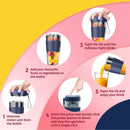 Pentec Portable Juicer Blender TAC-332 (Pink / Green)