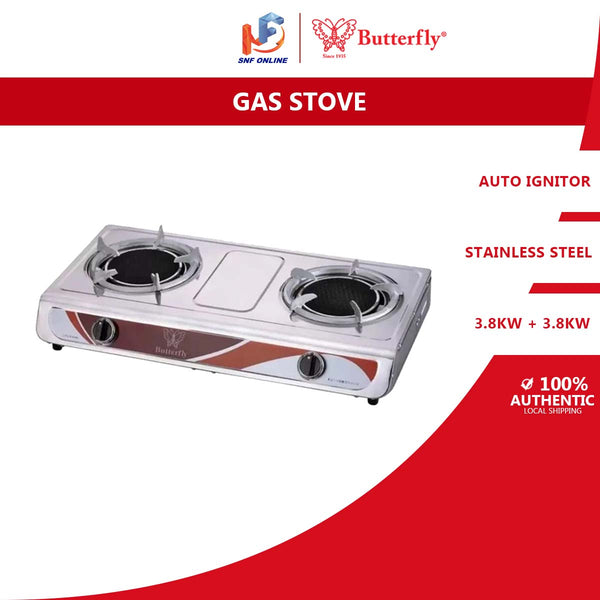 Butterfly Dapur Gas Infrared Double Gas Stove B-882