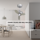 Elmark Kipas Siling & Dinding 18” (Perak) P50-BA 18" Ceiling and Wall Fan (Silver) P50-BA